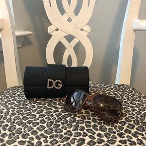 Dolce & Gabbana bronze sunglasses with case